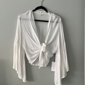 Cotton Candy LA Tie Front Top